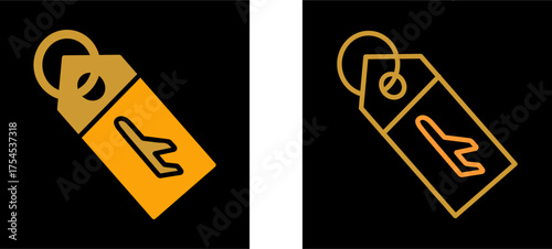 Luggage Tag Vector Icon
