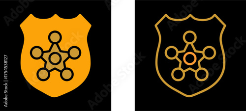 Police Badge Vector Icon