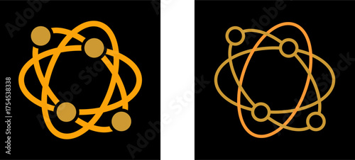 Atomic Structure Vector Icon