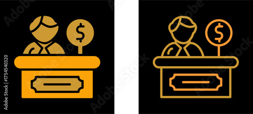 Cashier Vector Icon