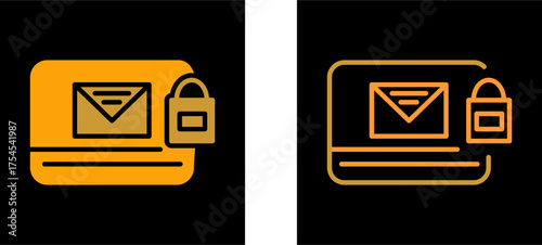 Locked Mail Vector Icon