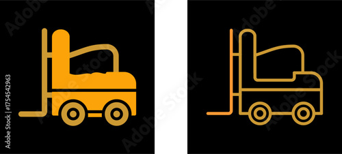 Forklift Vector Icon