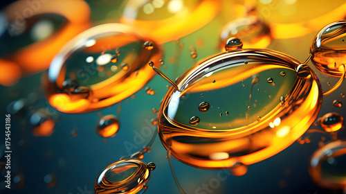 Liquid droplets create a me...