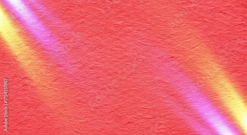 Textured red wall with diagonal light streaks