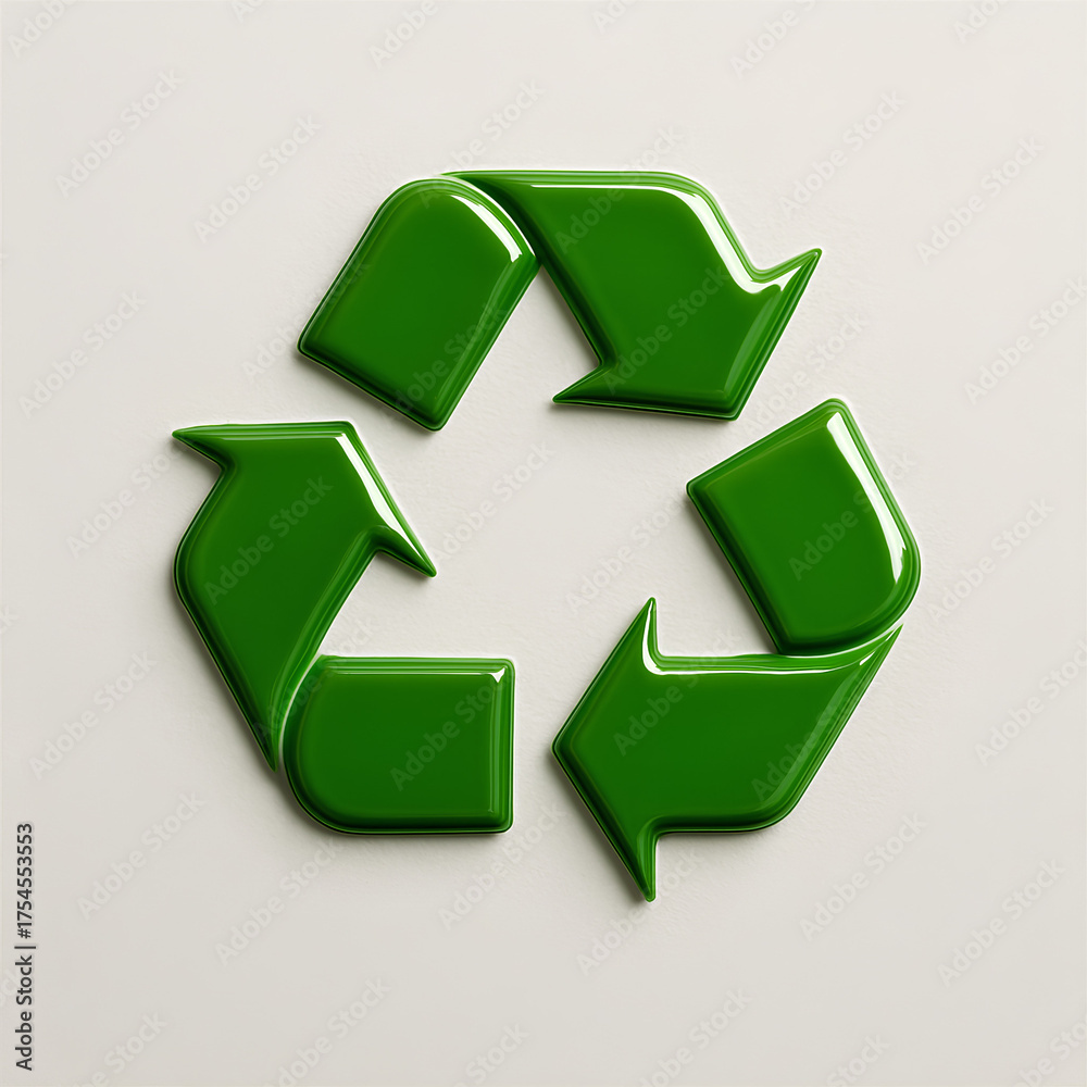 Obraz premium green recycle symbol