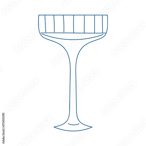 Elegant cocktail glass design with a modern aesthetic for beverage enthusiasts and mixologists