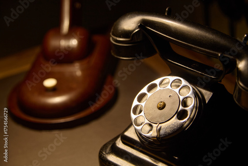 chair and desk in secret service office during Soviet era