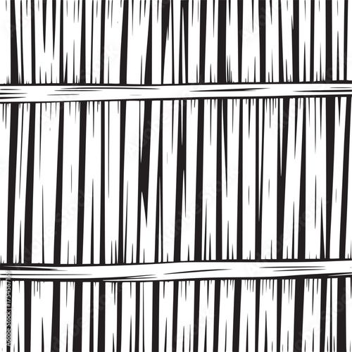 Vector art of abstract pattern of vertical lines and wood planks
