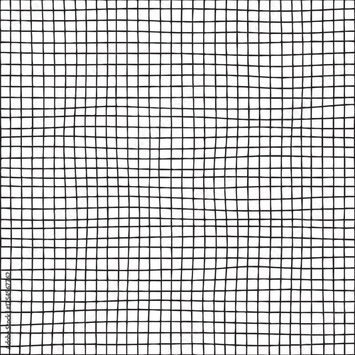 Vector art of hand drawn grid pattern on a light background