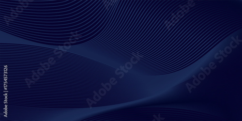 Premium background design with diagonal dark blue line pattern. Vector template for digital luxury banner, invitation, voucher, certificate. Eps10