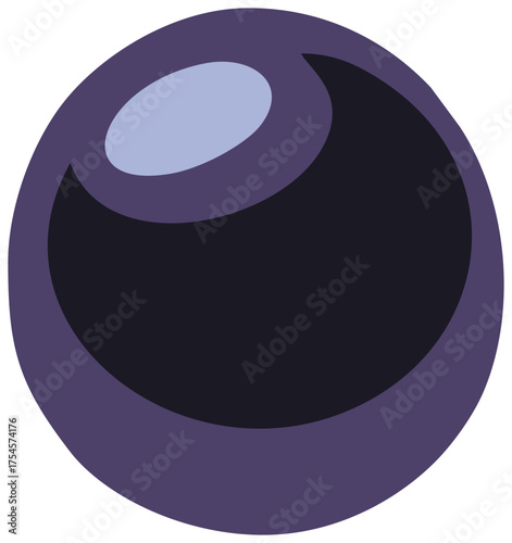 Black Olive Illustration. Editable Color Vector