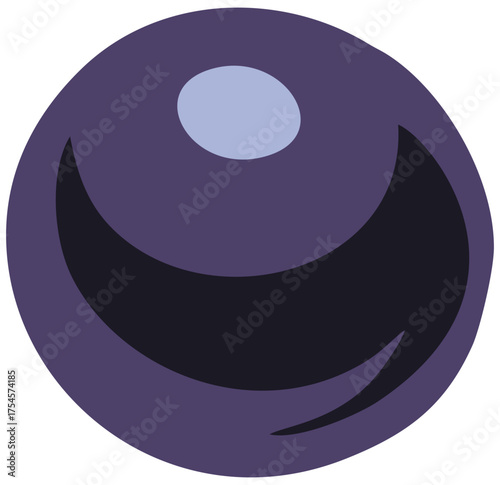 Black Olive Food Ingredient Illustration. Editable Color Vector