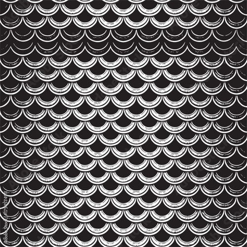 Vector art of seamless pattern of fish scales on