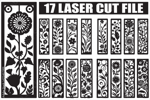 Stunning floral laser cut designs for crafts and decor