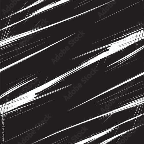 Vector art of abstract black and white dynamic lines pattern