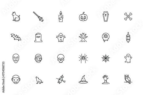 Horror Icon for Scary Movie and Halloween Theme