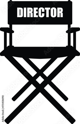 Film Director Chair Vector Design
