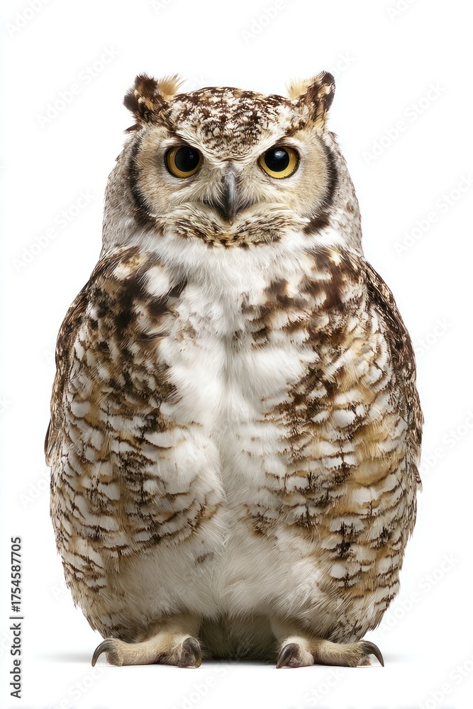 Naklejka premium Owl photography background animal.