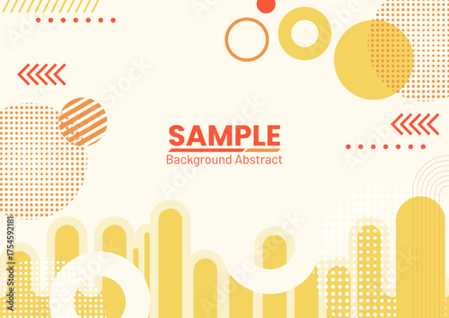 abstract geometric flat color background