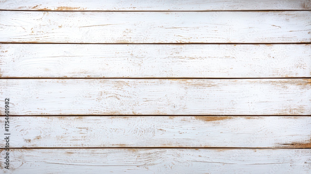 Obraz premium Rustic White Wooden Plank Background with Natural Texture and Grain Ideal for Photography, Crafts, and Interior Design Projects