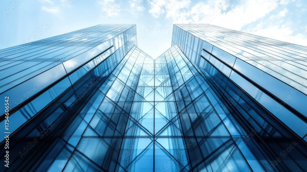 Obraz premium glass architecture of modern building