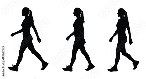 Walking Silhouette A Visual Guide to Human Movement