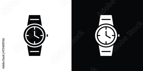 Wristwatch icon concept design element. pictogram icons.