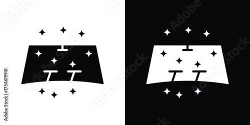 Windscreen icon concept design element. pictogram icons.