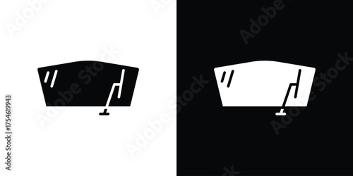 Windscreen icon concept design element. pictogram icons.