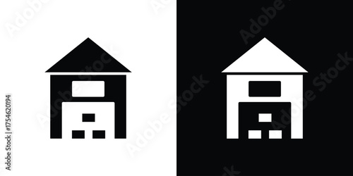 Warehouse icon concept design element. pictogram icons.