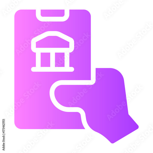 banking gradient icon