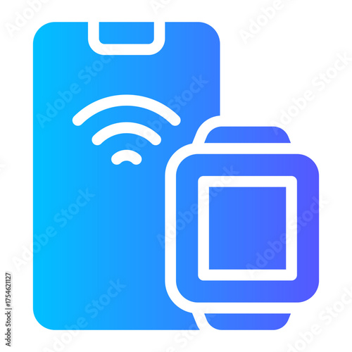 connection gradient icon