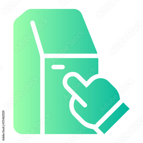 atm machine gradient icon