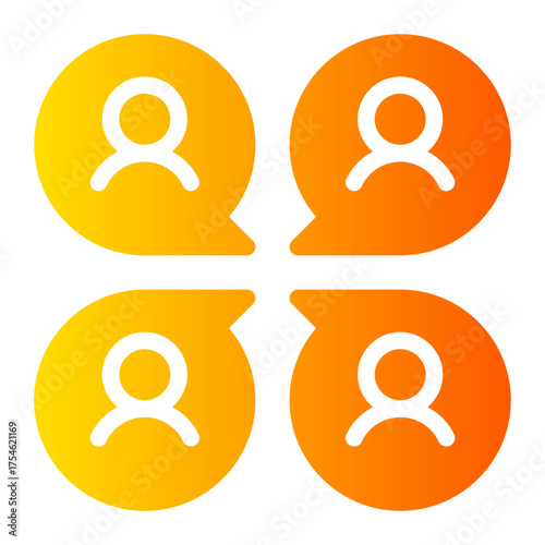 meeting gradient icon