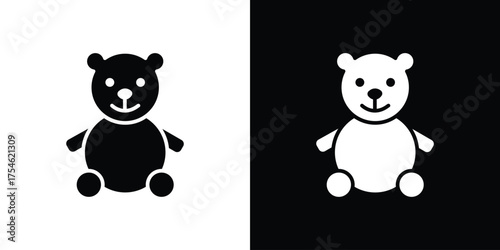 Teddy bear icon concept design element. pictogram icons.
