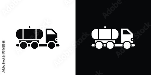 Tank truck icon concept design element. pictogram icons.