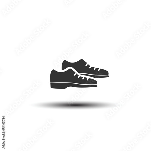 vector flat design icon of a pair of shoes.