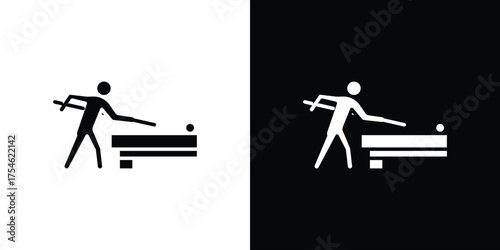 Snooker icon concept design element. pictogram icons.