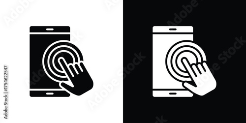 Self service icon concept design element. pictogram icons.