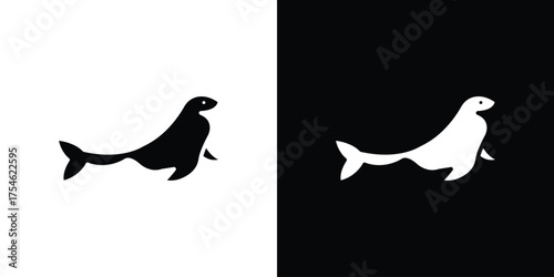 Sea lion icon concept design element. pictogram icons.