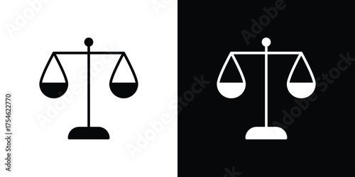 Scale icon concept design element. pictogram icons.