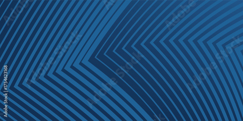 Abstract dark futuristic technology banner background. Glowing pink and blue arrow lines graphic design. Modern geometric lines pattern