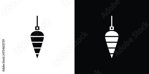 Plumb bob icon concept design element. pictogram icons.