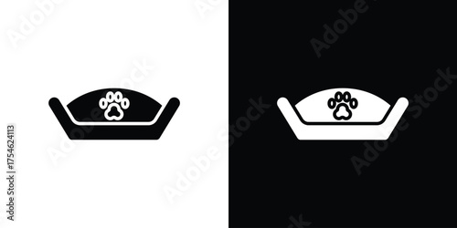 Pet bed icon concept design element. pictogram icons.