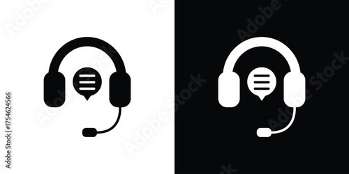 Online support icon concept design element. pictogram icons.