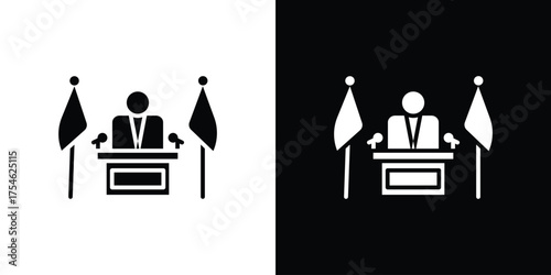 Mayor icon concept design element. pictogram icons.