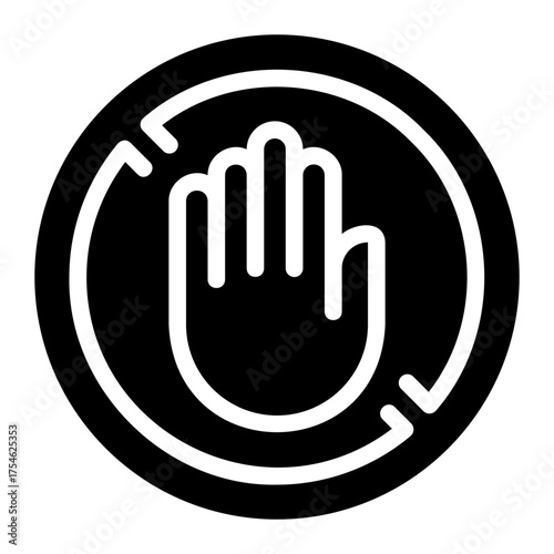 contactless glyph icon