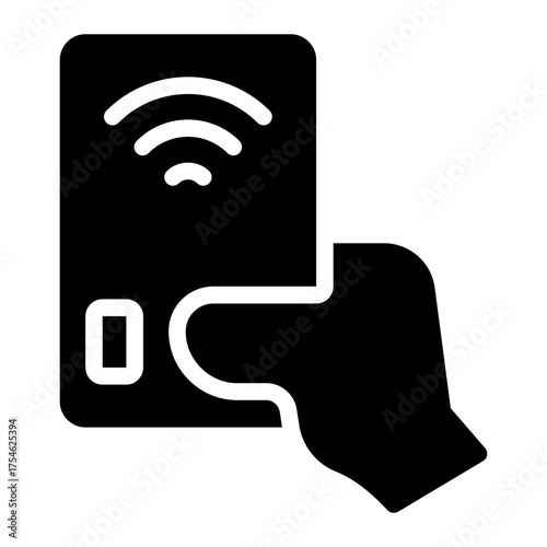 nfc card glyph icon