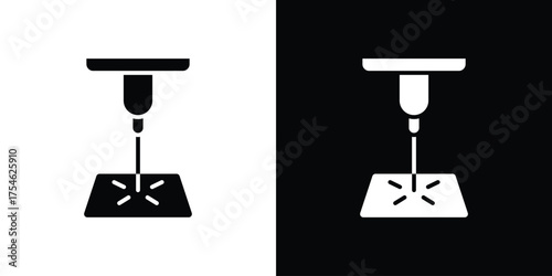 Laser machine icon concept design element. pictogram icons.
