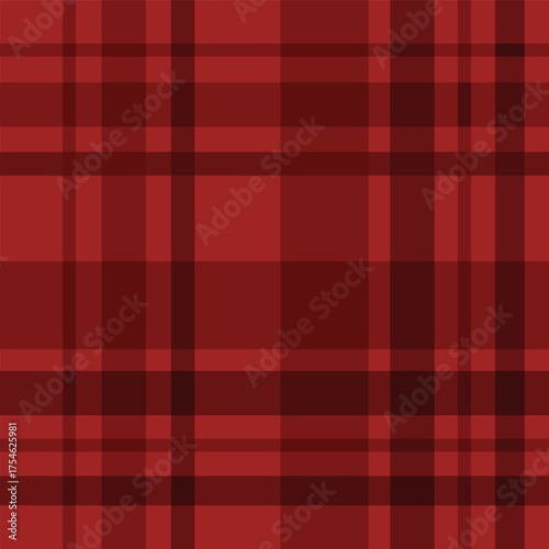Christmas Plaid Seamless Pattern. Background Graphic Tartan Use for Fabric, Print, Cloth and Texture. Vector Illustration.